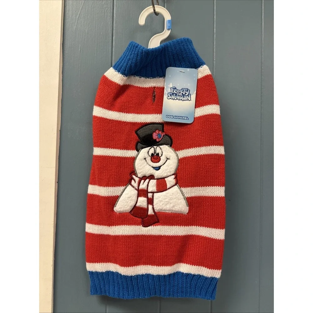 Frosty The Snowman Holiday Sweater Pet Christmas Halloween Dog Costume‎ XL
